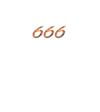 666  minta fekete pólón
