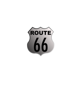 Route 66  minta fekete pólón