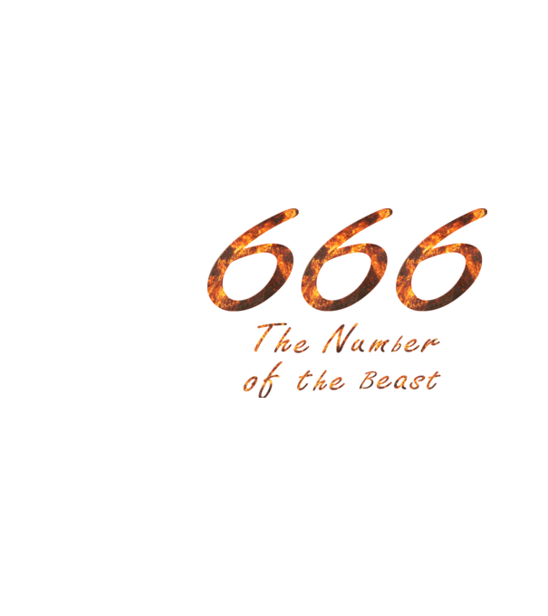 666 the number of the beast - Iron Maiden póló minta világoskék pólón