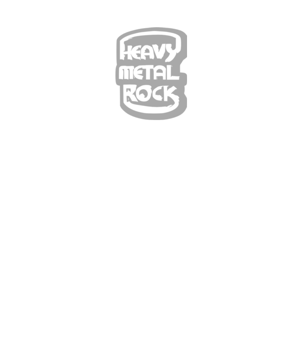 Heavy metal Rock -felirat minta sötétkék pólón