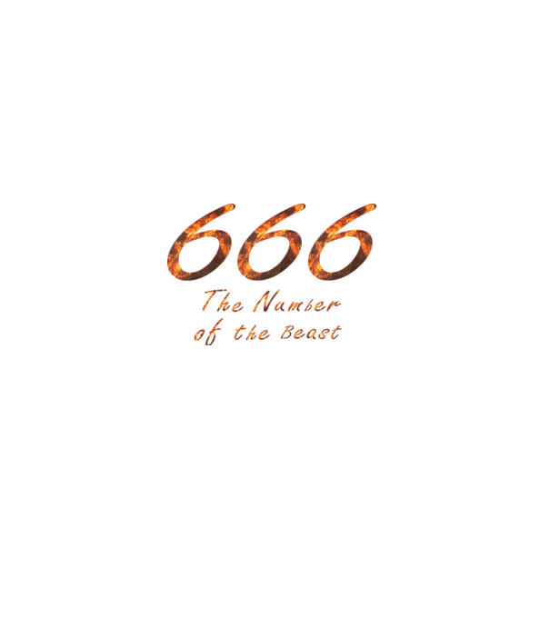 666 the number of the beast - Iron Maiden póló minta szürke pólón