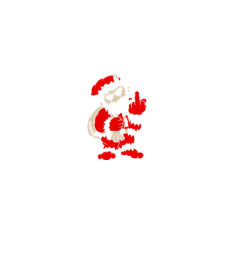 kodacx - badsanta threecolor.ai minta fekete pólón