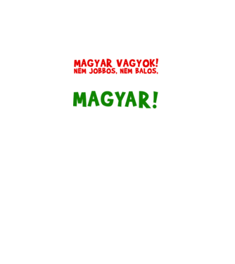 Magyar vagyok minta fekete pólón
