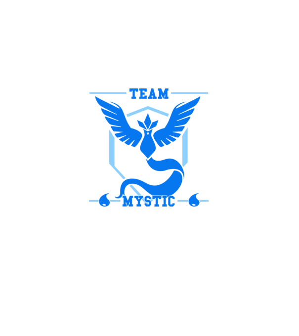 Pokémon Go - Team Mystic minta fekete pólón
