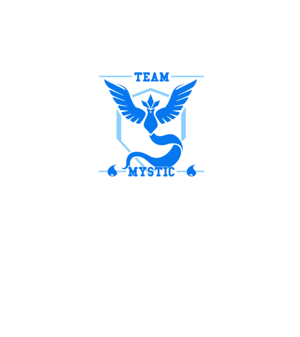 Pokémon Go - Team Mystic minta sötétkék pólón