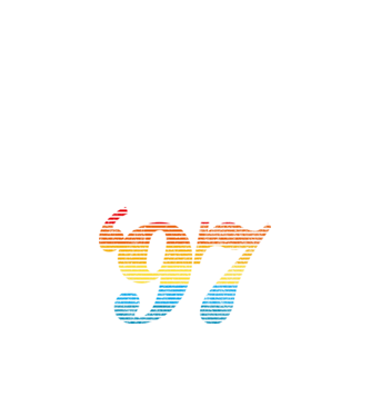 Retro születésnap 1997 minta sötétkék pólón