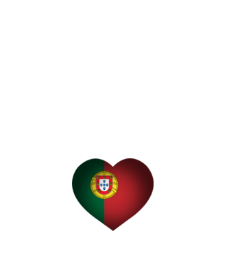 i heart portugal minta fehér pólón