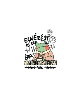 Analízisparalízisem van minta fehér pólón