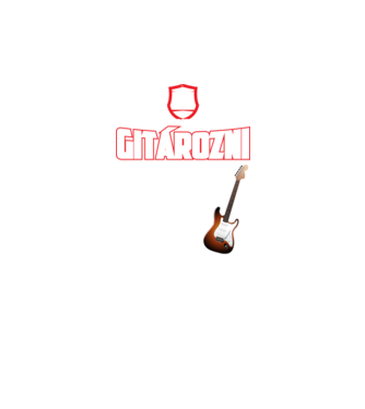 5 dolog, amit majdnem annyira szeretek mint GITÁROZNI minta fekete pólón