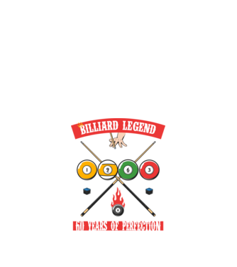 Billiard legend Born in 1963 minta fekete pólón