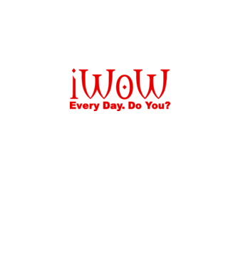 iWoW Every Day Do You.eps minta fekete pólón