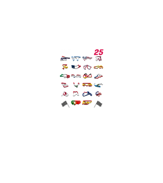MOTOGP 25 CALENDAR fekete alapra minta fekete pólón
