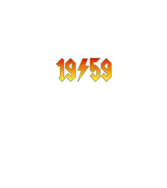 Rock születésnap 1959 Szeptember minta királykék pólón