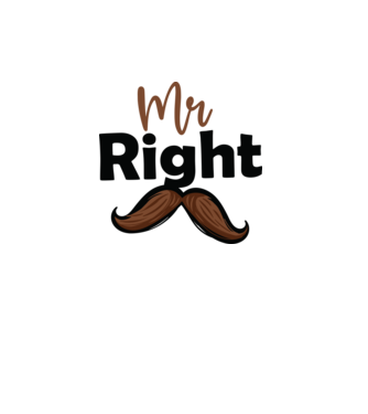 Mr right minta fehér pólón