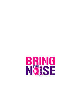 Bring The Noise minta fehér pólón