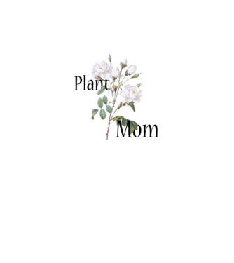 Plant mom minta fehér pólón
