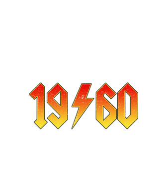 Rock születésnap 1960 MÁJUS minta fekete pólón