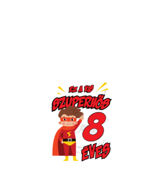 Ez a kis szuperhős 8 éves minta fekete pólón