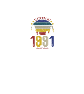 vintage_limitált kiadás 1991 minta fehér pólón