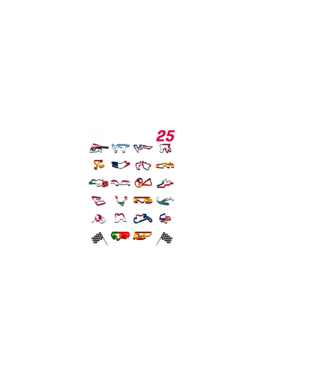MOTOGP 25 CALENDAR fekete alapra minta fekete pólón