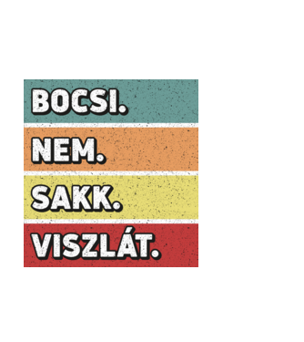 Sorry minta fekete pólón
