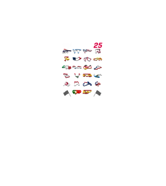 MOTOGP 25 CALENDAR fekete alapra minta fekete pólón