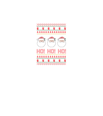 Ho-Ho-Ho minta fekete pólón