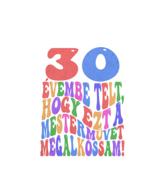 Mestermű megalkotása 30 minta fehér pólón