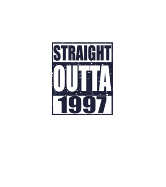 Straight Outta - 1997 minta dusty pink pólón