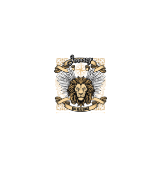 KINGS ARE BORN 1995 - JANUÁR minta fekete pólón