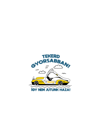 Balcsi Taxi minta fehér pólón