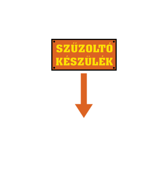 szűzoltó készülék minta fehér pólón