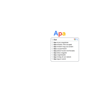 Google keresés APA minta neonsárga pólón