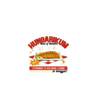 Hekk Hungarikum minta fehér pólón
