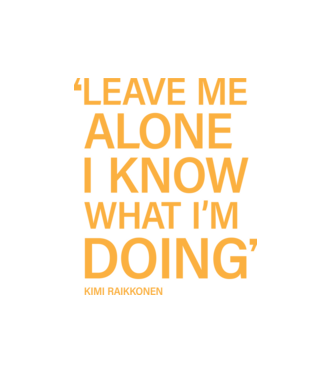 Leave me alone - Kimi Raikkonen minta fehér pólón
