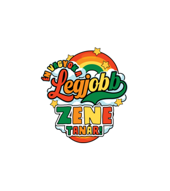 Legjobb zene tanár minta fehér pólón