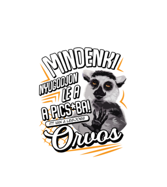 Itt van a legjobb Orvos minta fehér pólón