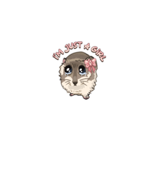 Sad coquette hamster meme felirattal minta dusty pink pólón