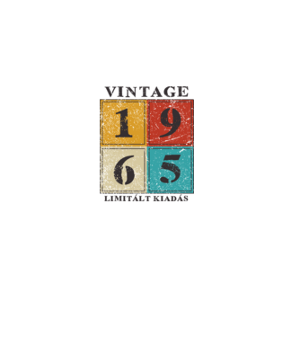 Vintage limitált - 1965 minta fehér pólón