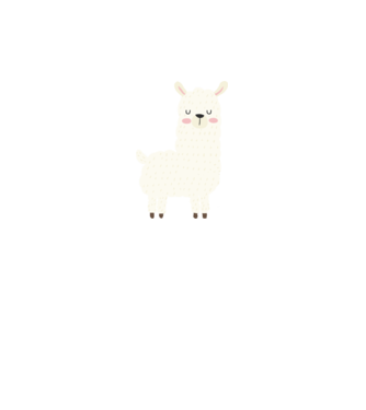 Alpaca minta fehér pólón