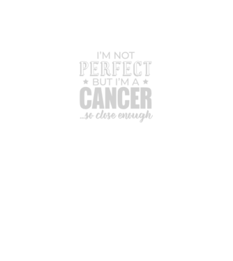 Not perfect, but CANCER minta fekete pólón