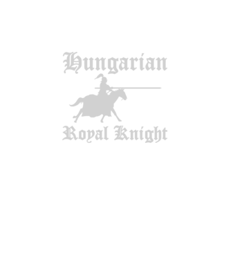 Hungarian royal knight minta fekete pólón