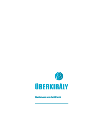 Orvos, überkirály életmentő minta fehér pólón