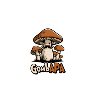 GombAPA minta fehér pólón