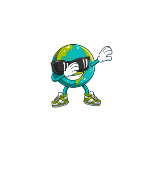 Föld DAB Föld napja minta fehér pólón