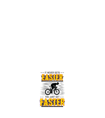 it never gets easier minta fehér pólón