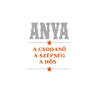 Anya a csodanő minta fekete pólón