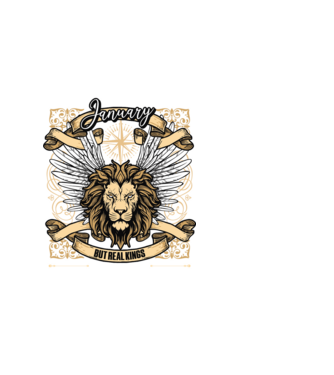 KINGS ARE BORN 2015 - JANUÁR minta fehér pólón