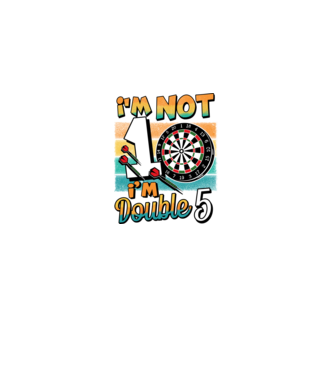 Darts Birthday 10 years old minta fekete pólón