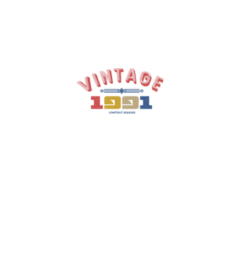 vintage 1991 minta fehér pólón